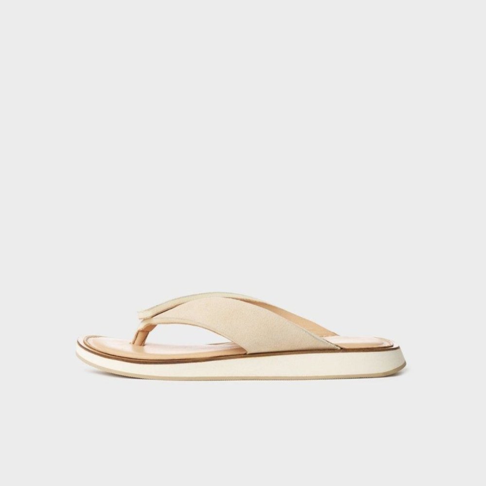 Rag‎ & Bone 'Parker' Suede Leather Thong Sandals - Picture 3 of 9